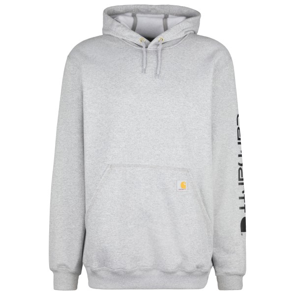 Carhartt - Sleeve Logo Hooded Sweatshirt - Hoodie Gr L grau von Carhartt