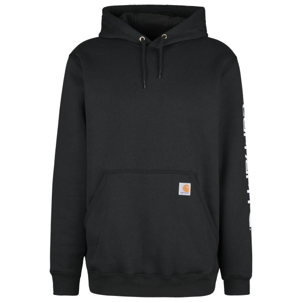 Carhartt - Sleeve Logo Hooded Sweatshirt - Hoodie Gr L schwarz von Carhartt