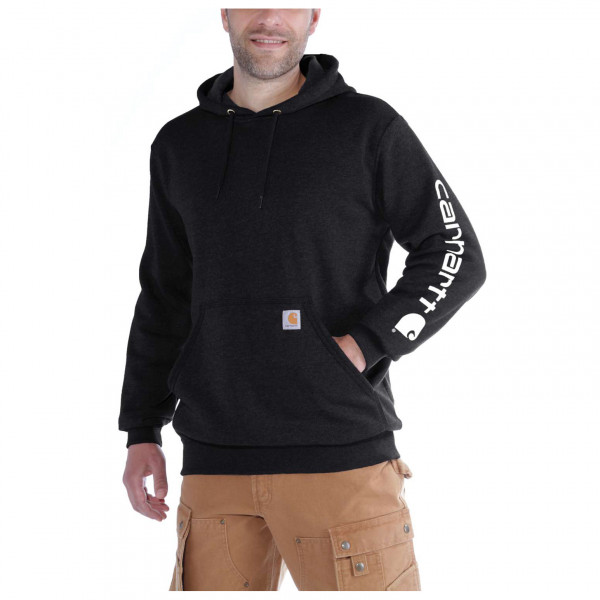 Carhartt - Sleeve Logo Hooded Sweatshirt - Hoodie Gr XL schwarz von Carhartt