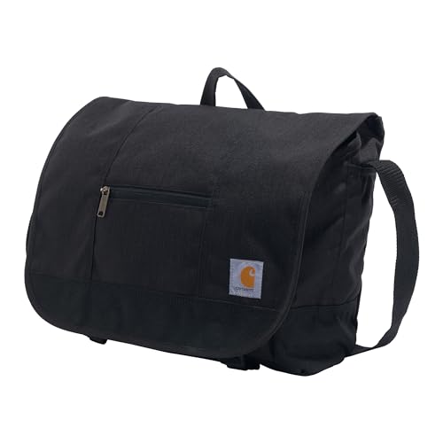 Carhartt Unisex, Durable Water-Resistant Work Kuriertasche, Ripstop Messenger Bag (Schwarz) von Carhartt