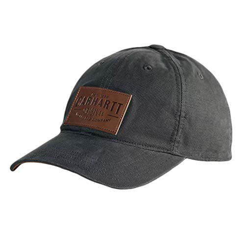 Carhartt Unisex Rigby Stretch Fit Leatherette Patch Baseball Cap, Peat, L EU von Carhartt