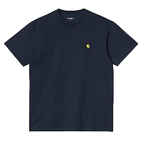 Carhartt WIP S/S Chase T-Shirt für Herren Dark Navy/Gold S (Small) von Carhartt WIP