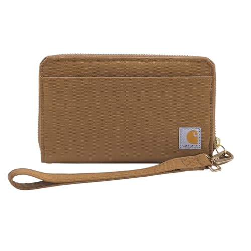 Carhartt Women's Nylon Duck Lay-Flat Clutch Wallet, Brown von Carhartt