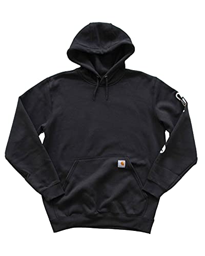 Carhartt, Herren, Weites, mittelschweres Sweatshirt mit Logo-Grafik auf dem Ärmel, Schwarz, XXL von Carhartt