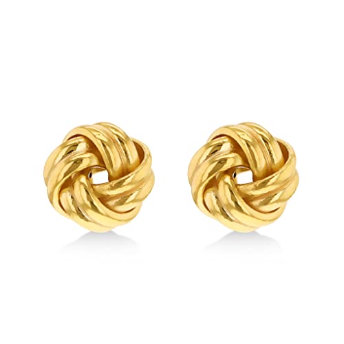 Carissima Gold Damen 18k (750) Gelbgold 9mm 4 Strand Knoten Ohrstecker von CARISSIMA