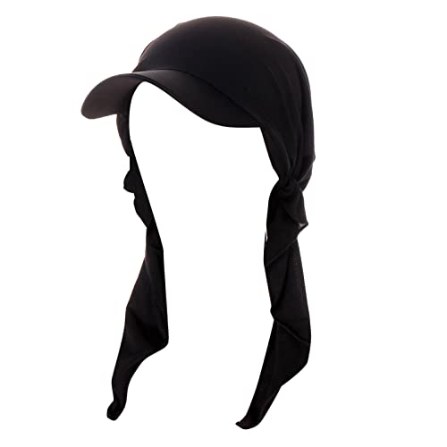 New Cap Herren Schwarz Baseball Hut Kappe Hijab Schal Einfache Stoff Turban Sommer Atmungsaktive Muslimischen Kopftuch Hijab Kappe Für Frauen Männer von Caritierily