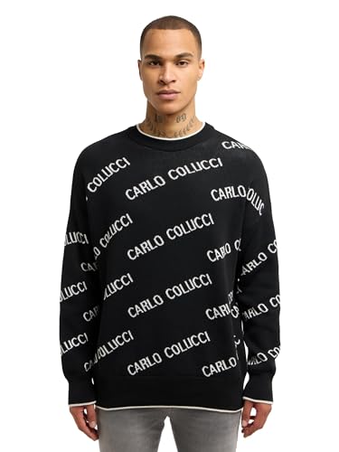 Carlo Colucci Oversize Strickpullover Daves Schwarz L von Carlo Colucci