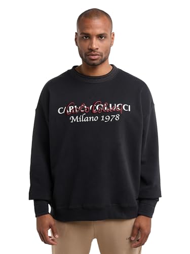 Carlo Colucci Oversize Sweatshirt Schwarz L von Carlo Colucci