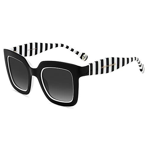 CAROLINA HERRERA Damen Her 0087/S Sonnenbrille, Schwarz, Weiß, 48 von Carolina Herrera