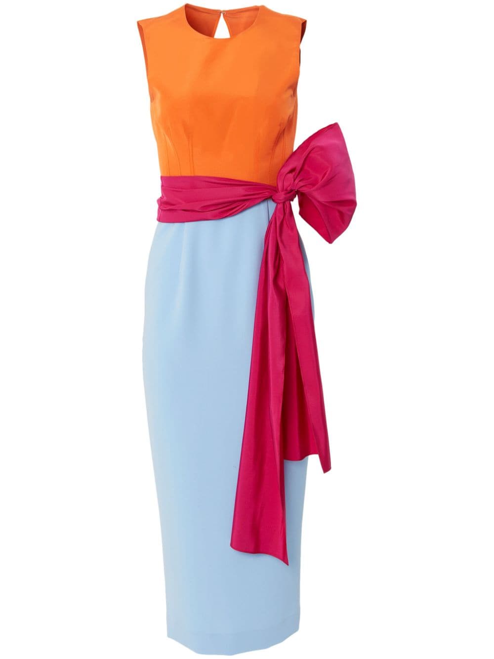 Carolina Herrera Minikleid in Colour-Block-Optik - Blau von Carolina Herrera