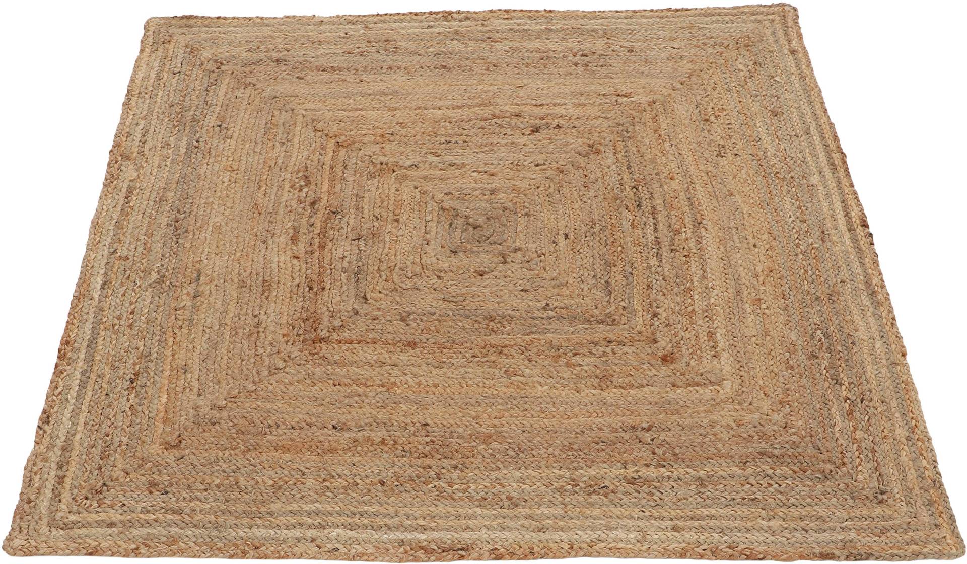 carpetfine Teppich "Nele Juteteppich Naturfaser", rechteckig, geflochtener Wendeteppich aus 100% Jute, quadratisch und als Läufer von Carpetfine