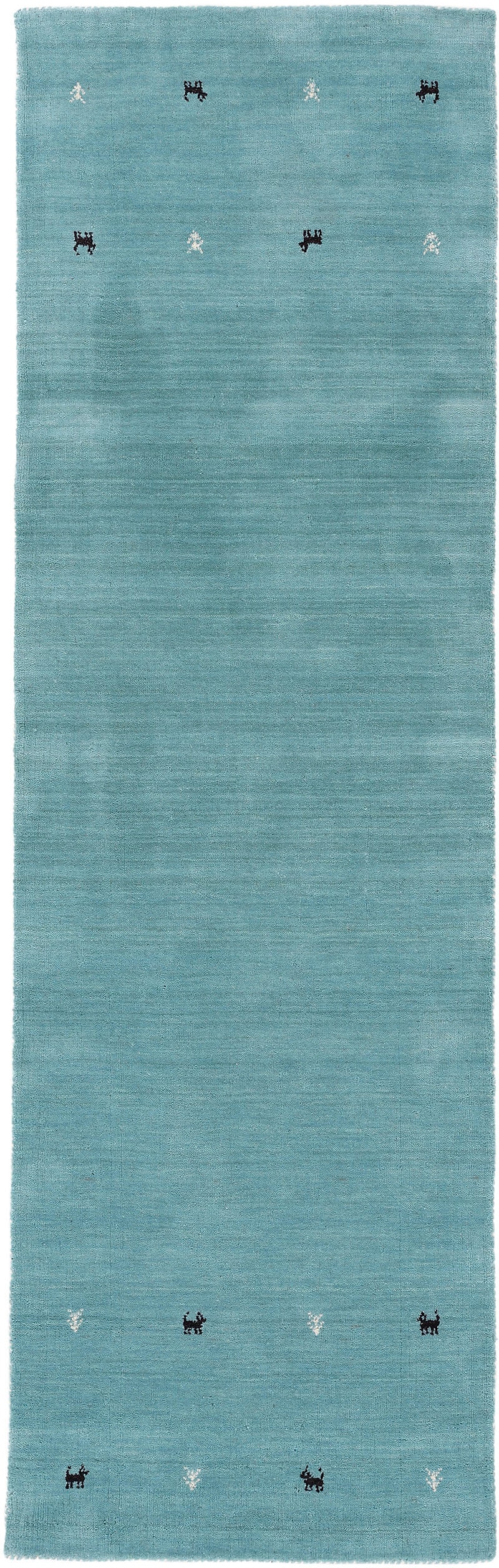 carpetfine Wollteppich "Gabbeh Uni, auch als Läufer erhältlich", rechteckig, 15 mm Höhe, reine Wolle, handgewebt, Gabbeh Loom Tiermotiv, große Farbauswahl carpetfine Wollteppich "Gabbeh Uni, auch als Läufer erhältlich", rechteckig, 15 mm Höhe, reine Wolle, handgewebt, Gabbeh Loom Tiermotiv, große Farbauswahl von Carpetfine