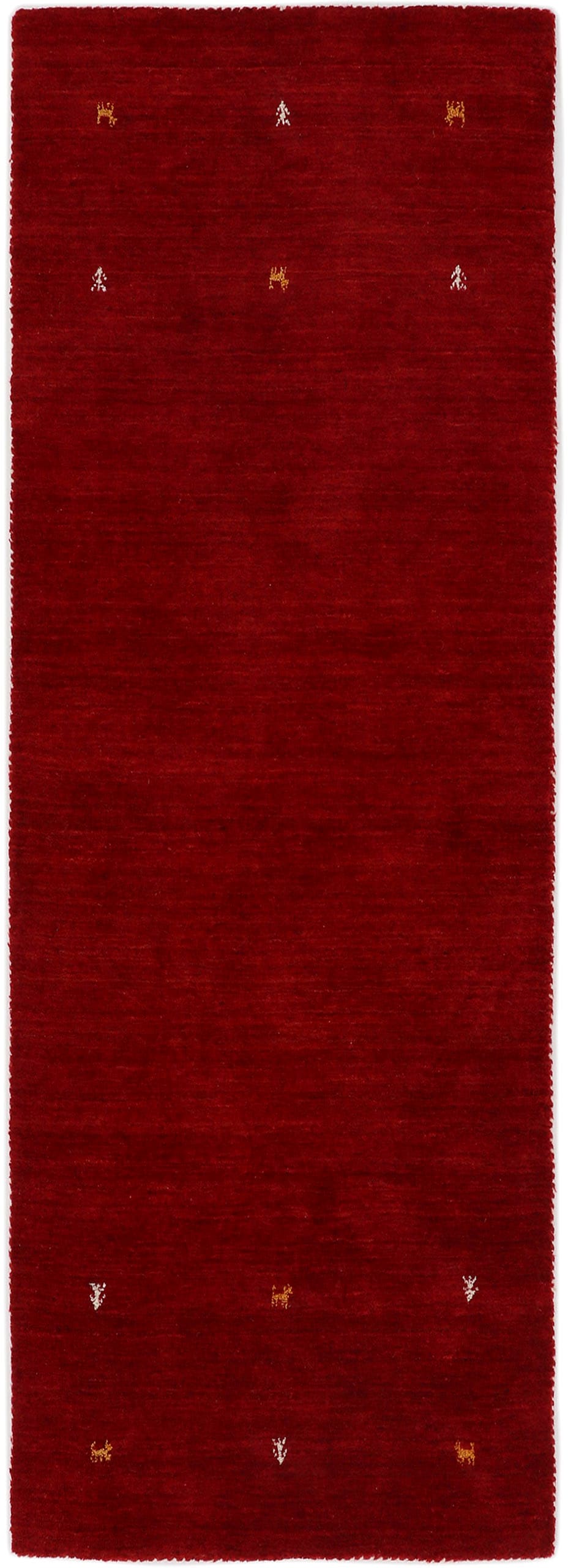 carpetfine Wollteppich "Gabbeh Uni", rechteckig, reine Wolle, handgewebt, Gabbeh Loom Tiermotiv, auch als Läufer von Carpetfine