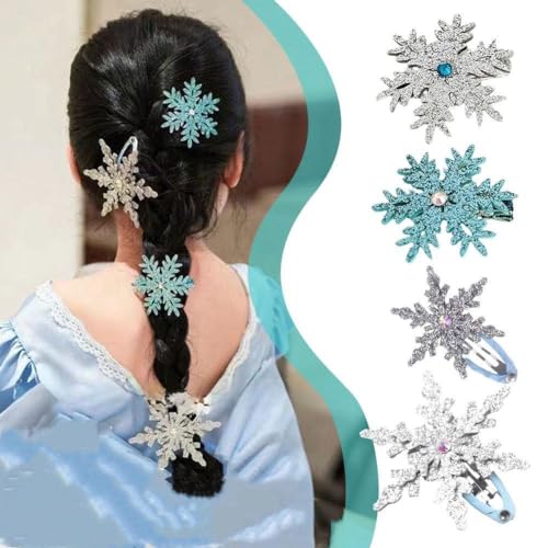 Prinzessin Schneeflocke Mädchen Schöne Haarnadeln Kinder Headwear Hairgrip Haar Zubehör 2024 NEUE Clips Haar Barrettes von Carroterr