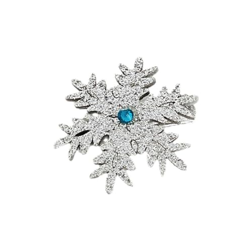 Schneeflocke Haarspangen Glänzende Strass Eis Schnee Prinzessin Schneeflocke Kristall Seite Mädchen Haarspange Zubehör Haarnadeln Headwear von Carroterr