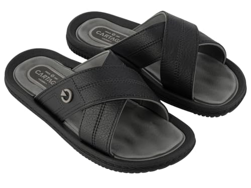 CARTAGO Herren Fiji Iv Slide Ad, Ar328 Black/Grey Sandale, Schwarz, 43 EU von Cartago