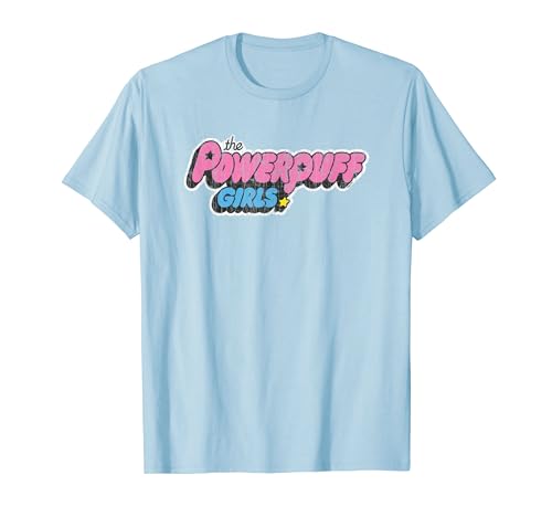 Cartoon Network Powerpuff Girls Distressed Logo T-Shirt von Cartoon Network