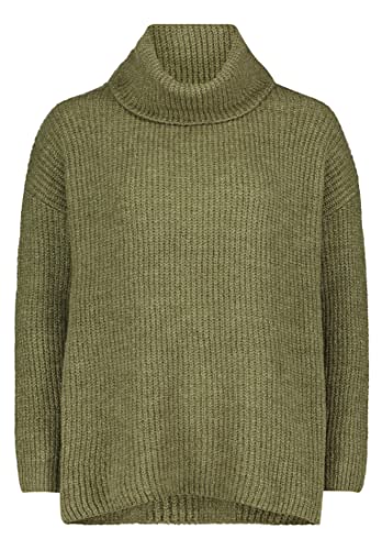 Cartoon Damen Strickpullover mit Turtle Neck Pine Green Melange,40 von Cartoon