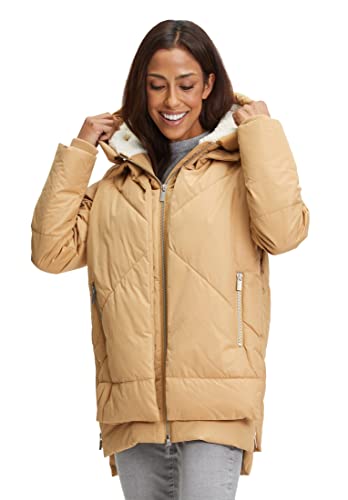 Cartoon Damen Outdoorjacke mit Kapuze Milchkaffee,34 von Cartoon