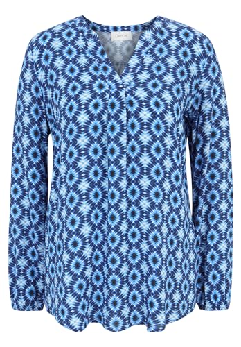 Cartoon Damen Blusenshirt mit Muster Blau/Blau,40 von Cartoon