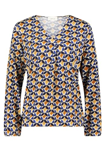 Cartoon Damen Blusenshirt mit Print Camel/Dark Blue,42 von Cartoon