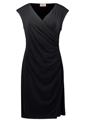 Cartoon Damen Casual-Kleid ohne Arm Schwarz,44 von Cartoon