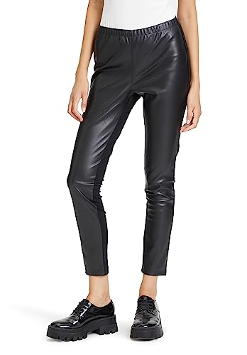 Cartoon Leggins in Lederoptik Damen Schwarz von Cartoon