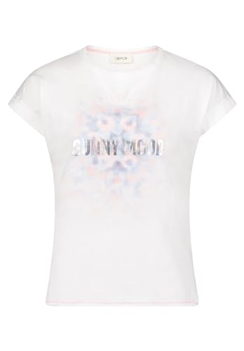 Cartoon Damen Printshirt mit Ärmelaufschlag Patch Cream/Rosé,38 von Cartoon