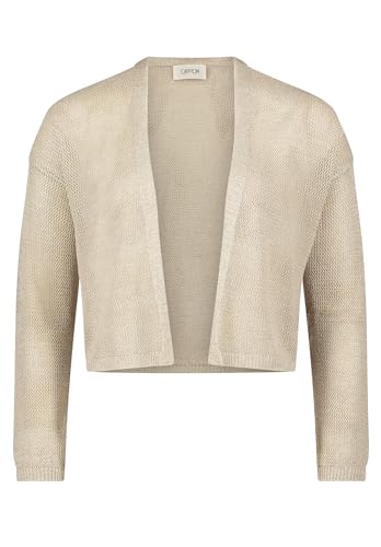 Cartoon Damen Strick-Cardigan mit Lurexfaden Nature/Gold,44 von Cartoon