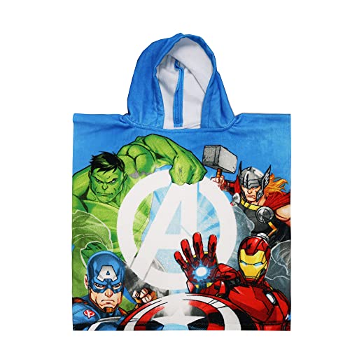 Poncho Meer Avengers Marvel Superhelden, Bademantel, Mikro-Baumwolle, 100 x 50 cm, 100 % PL von CARTOON