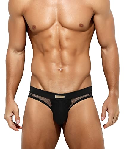 Casey Kevin Herren Sexy Slips Atmungsaktiv Bequem Mesh Unterwäsche Niedrige Taille Slip von Casey Kevin