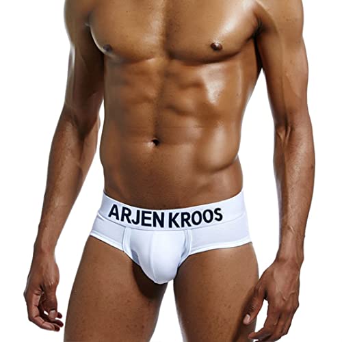 Casey Kevin Herren Slips Baumwolle Unterwäsche Low Rise Unterstützung Brief Elastischer Bund Slips Unterhose geeignet für Sport, Reisen, 1/3/6er-Pack von Casey Kevin