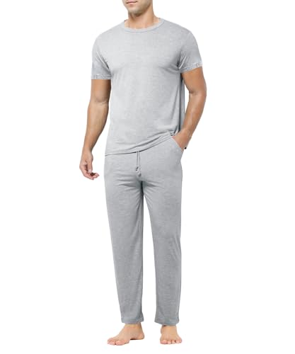 Casey Kevin Pyjama Herren Kurz Männer Schlafanzug Nachtwäsche Set Mit Taschen Modal Nachthemd Kurzarm Casey Kevin Pyjama Herren Kurz Männer Schlafanzug Nachtwäsche Set Mit Taschen Modal Nachthemd Kurzarm von Casey Kevin