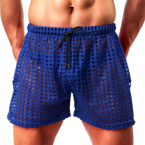 Casey Kevin Sexy Unterwäsche für Mann Netz Kurze Hosen Transparent Shorts Herren Sexy Boxershorts Freizeit Boxer Shorts von Casey Kevin