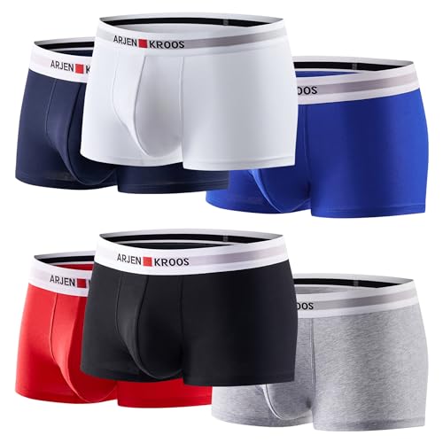 Casey Kevin Unterhosen Männer Retroshorts Herren Unterwäsche Herren Boxershorts aus Gekämmter Baumwolle, Keine kratzenden Etiketten von Casey Kevin