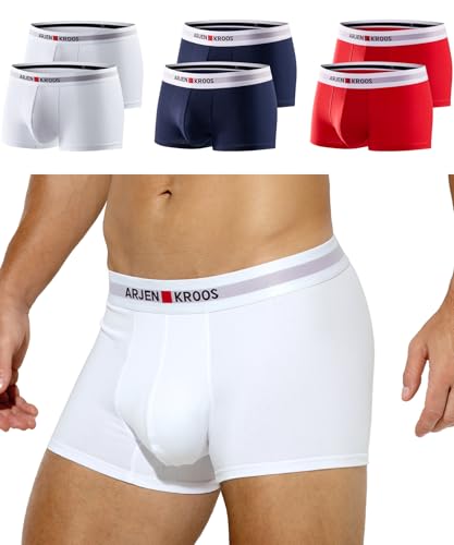 Casey Kevin Unterhosen Männer Retroshorts Herren Unterwäsche Herren Boxershorts aus Gekämmter Baumwolle, Keine kratzenden Etiketten von Casey Kevin