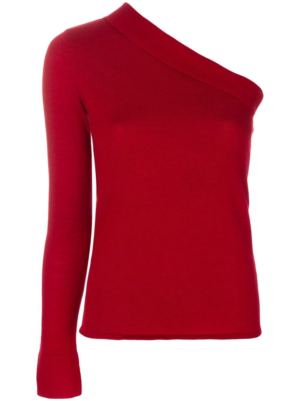 Cashmere In Love Asymmetrisches Kaschmiroberteil - Rot von Cashmere In Love