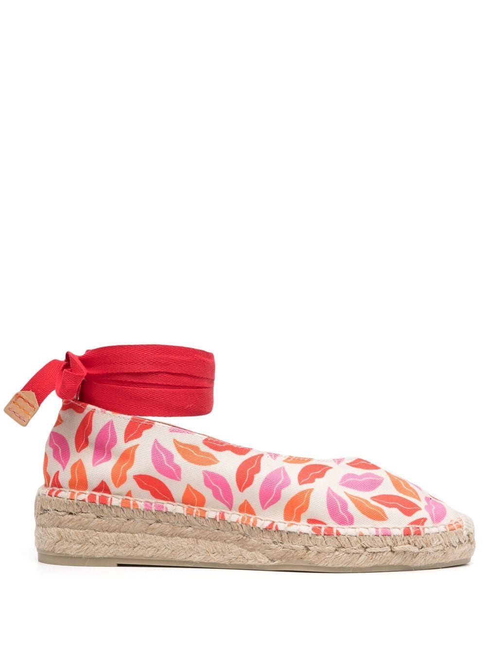 Castañer Espadrilles mit Lippen - Rot von Castañer