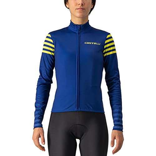 CASTELLI 4522548-431 Autunno LS Jersey Women's Sweatshirt Blue/Brilliant Yellow Assocution S von CASTELLI