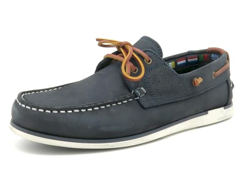Casual Herren Bootsschuhe Blau Navy Nubuk Leder Segelschuhe Rahmengenäht Echtleder Schnürsenkel Mokassin Deckschuhe Größe 40 EU Casual Herren Bootsschuhe Blau Navy Nubuk Leder Segelschuhe Rahmengenäht Echtleder Schnürsenkel Mokassin Deckschuhe Größe 40 EU von Casual