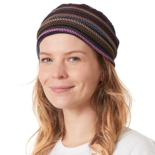 Charm Herren Damen Häkel Beanie Hut Mütze Sommer Mode Unisex Lila von CHARM