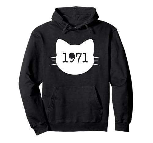 Katze Geboren im Jahr 1971 Geburtstag Katzen-Mama Katze Papa Pullover Hoodie Katze Geboren im Jahr 1971 Geburtstag Katzen-Mama Katze Papa Pullover Hoodie von Cat Funny Retro 1971