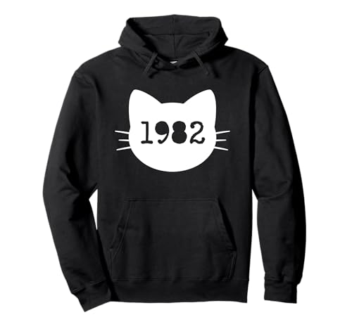 Katze Geboren im Jahr 1982 Geburtstag Katzen-Mama Katze Papa Pullover Hoodie Katze Geboren im Jahr 1982 Geburtstag Katzen-Mama Katze Papa Pullover Hoodie von Cat Funny Retro 1982