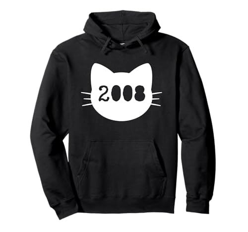 Katze Geboren im Jahr 2008 Geburtstag Katzen-Mama Katze Papa Pullover Hoodie Katze Geboren im Jahr 2008 Geburtstag Katzen-Mama Katze Papa Pullover Hoodie von Cat Funny Retro 2008