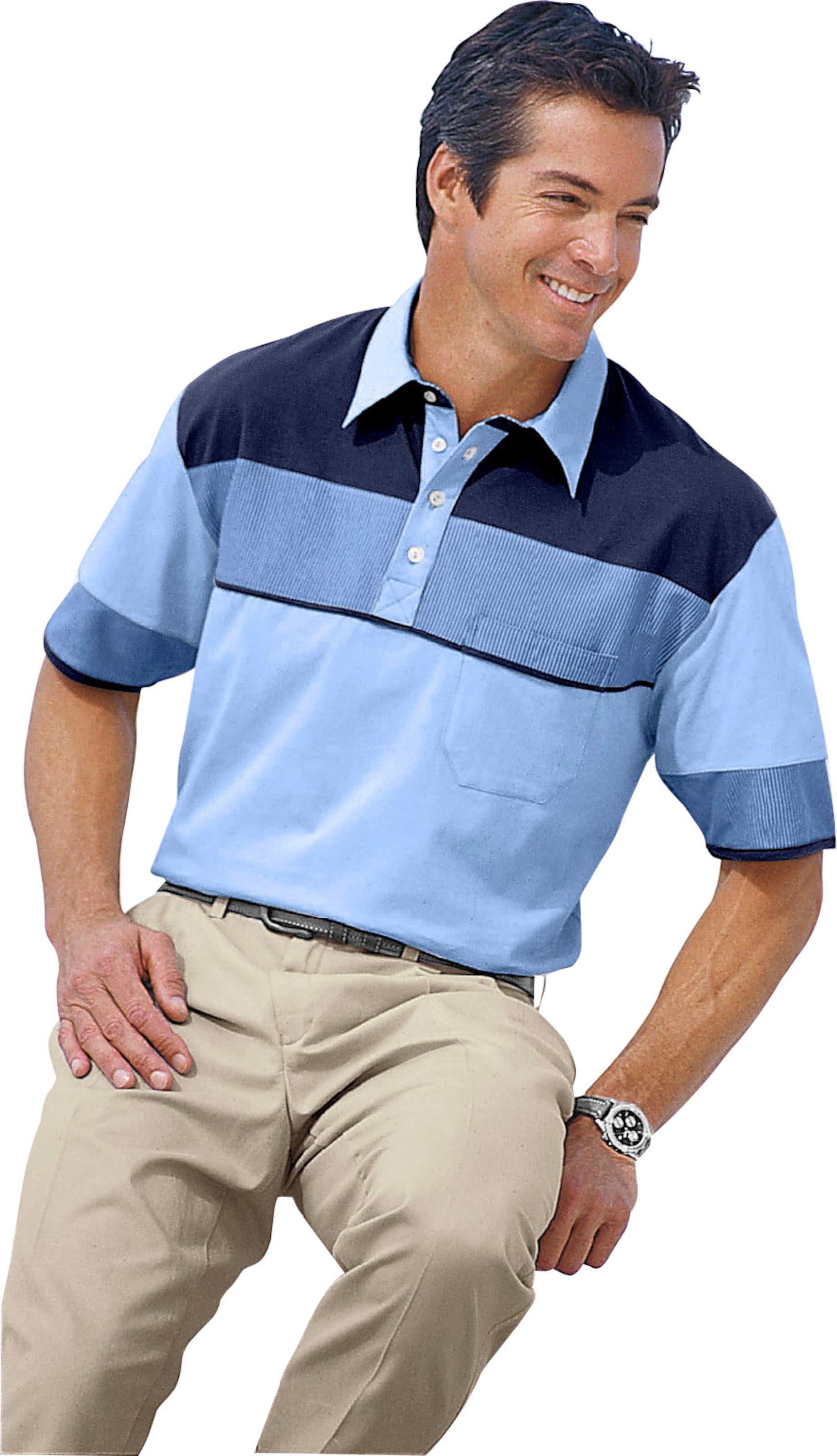 Sieh an! Herren Poloshirt, bleu-marine von Catamaran