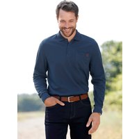 Witt Herren Langarm-Poloshirt, dunkelblau von Catamaran