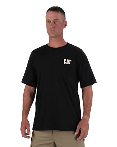 Caterpillar Herren-T-Shirt mit Markenzeichen (Normale und große und große Größen) - Schwarz - 4X-Groß von Caterpillar