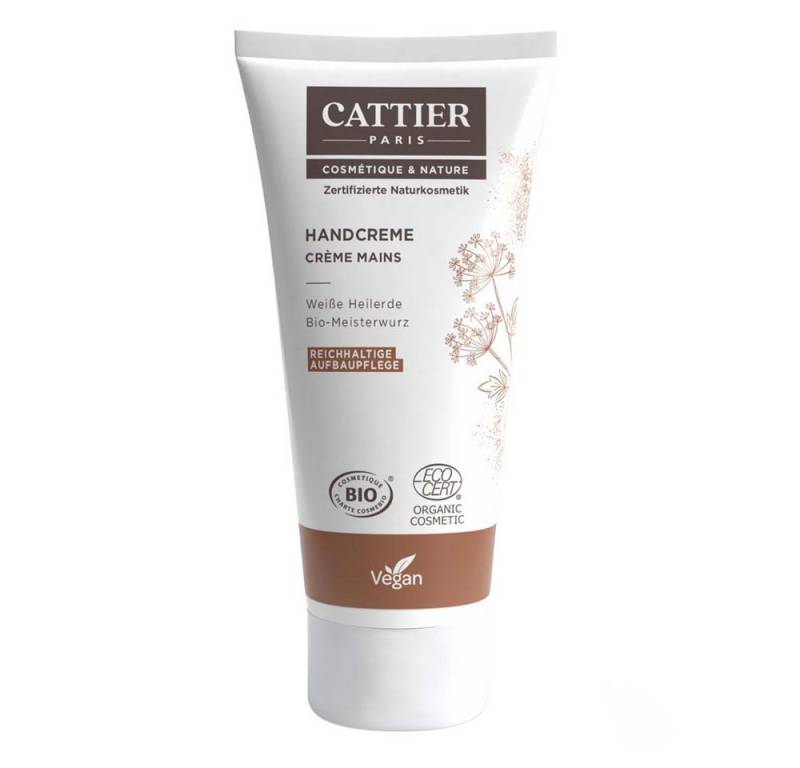 Cattier Handcreme Weiße Heilerde - Handcreme reichhaltig 75ml von Cattier