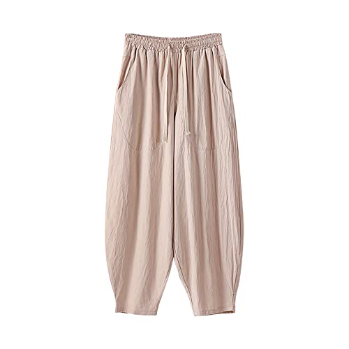 Caxndycing Jogginghose Herren Lang Leinen Outdoor Hosen Atmungsaktiv Leicht Leinenhose mit Kordelzug Stretch Einfarbig Sporthose Loose Fit Haremshose Elastische Taille Stoffhose Caxndycing Jogginghose Herren Lang Leinen Outdoor Hosen Atmungsaktiv Leicht Leinenhose mit Kordelzug Stretch Einfarbig Sporthose Loose Fit Haremshose Elastische Taille Stoffhose von Caxndycing