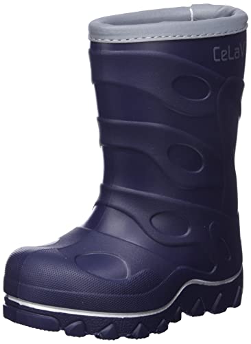 CeLaVi Jungen Unisex Kinder Thermal Wellies-Embossed Rain Boot, Navy, 20 EU von Celavi